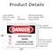 Signmission Renovation Work Contains Lead Do Not Enter Danger Sign, Aluminum, 24in W x 18in L, 2PK OS-2PACK-DS-A-1824-L-1753 - alternate 2